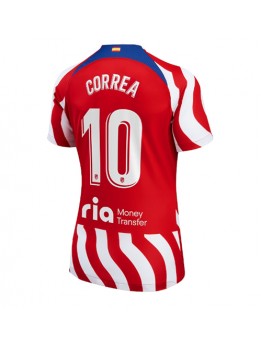 Atletico Madrid Angel Correa #10 Heimtrikot für Frauen 2022-23 Kurzarm
